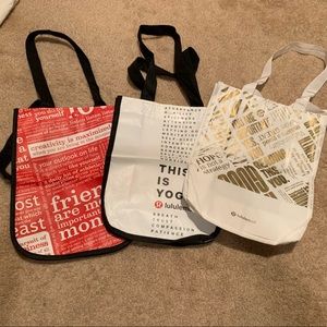 Set of 3 Lululemon Bags
